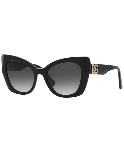 Женские солнцезащитные очки Dolce & Gabbana DG4405F низкой посадки, чёрные