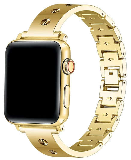 Шикарный технологичный браслет Quinn из нержавеющей стали для Apple Watch