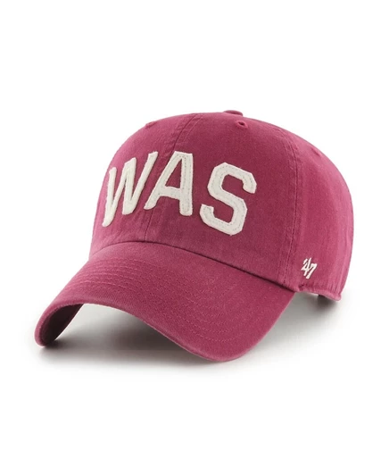 Женская брендовая шапка Washington Commanders Finley Clean Up Adjustable Hat бордового цвета 47-го года выпуска, красная