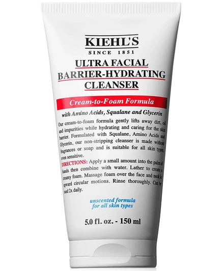 Kiehl's Since 1851 Ультра увлажняющее очищающее средство для лица с барьерным эффектом, 5,0 унций, без цвета