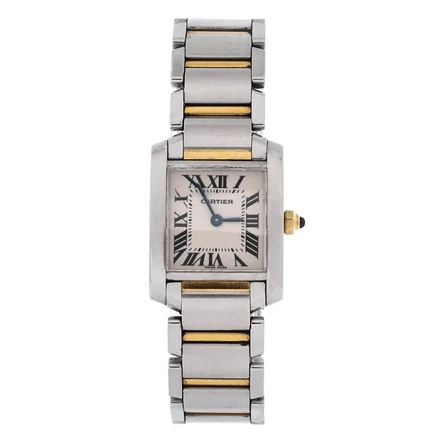 Женские часы Cartier Tank Francaise 20 мм, белые