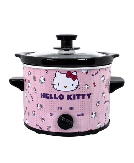 Медленноварка Uncanny Brands Hello Kitty 1,9 л, розовая