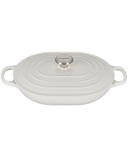 Кастрюля Le Creuset овальная 3,6 л эмалированная, белая