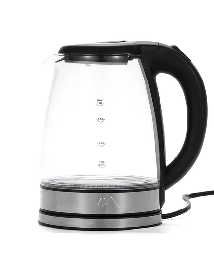 Электрический чайник Uber Appliance 1,8 л стекло/нерж. черный