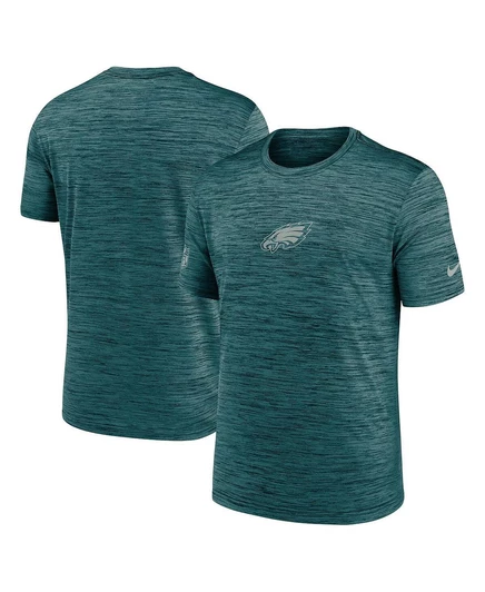 Мужская темно-зеленая футболка Philadelphia Eagles Sideline Velocity Performance green