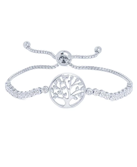 Браслет Macy's «Tree of Life» регулируемый, серебристый