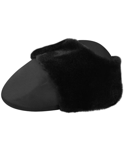 Мужская шапка Kangol Aviator Bugatti с мехом, черная