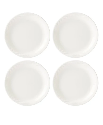 Набор из 4 обедных тарелок Lenox Profile, белые 11″