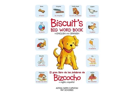 Детская англо-испанская книга Biscuit's Big Word Book
