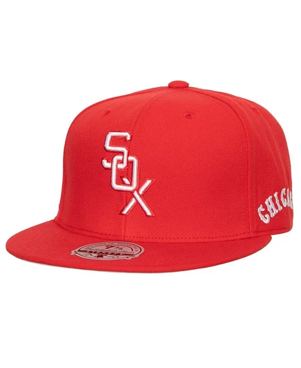 Мужская приталенная кепка Mitchell & Ness Red, Chicago White Sox Bases Loaded