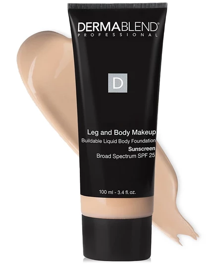 Косметика для ног и тела Dermablend, 3,4 жидких унции цвета слоновой кости/кремовая