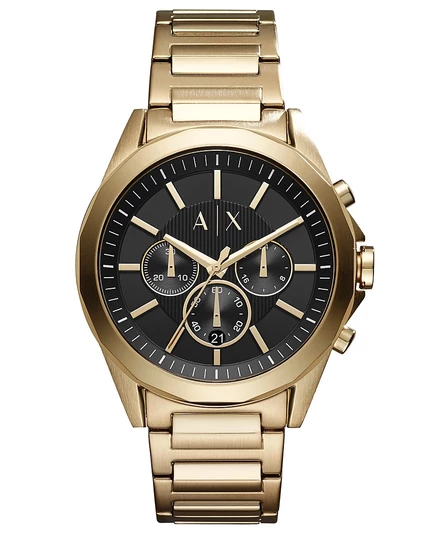 Мужские часы AX Armani Exchange, 44 мм, золотые