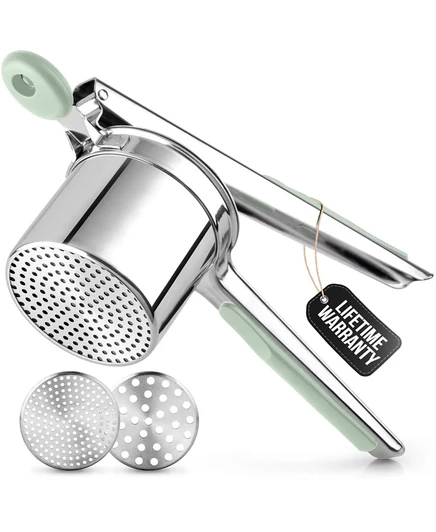 Пресс для картофеля Zulay Kitchen Premium 444 мл, зеленый