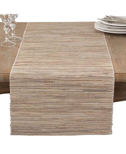 Дорожка для стола SARO LIFESTYLE из водного гиацинта 183×41 см, бежевая