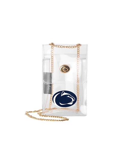 Сумка через плечо Logo Brands Penn State прозрачная, белая