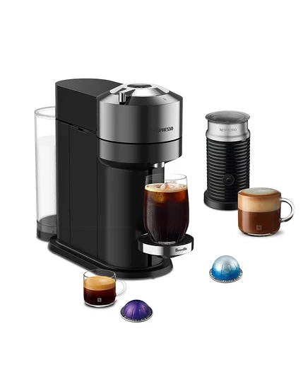 Кофемашина Nespresso Vertuo Next Deluxe с Aeroccino, черная