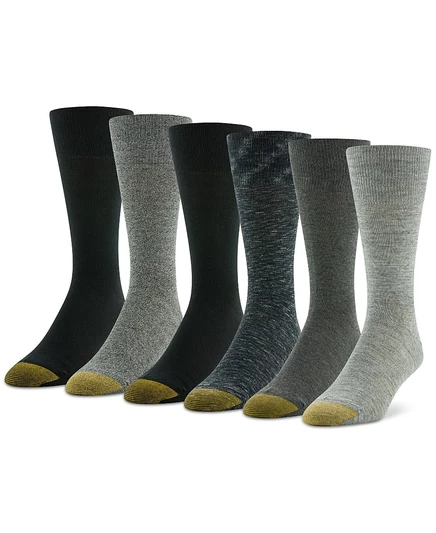 Мужские носки Gold Toe Cambridge, 6 пар, разноцветные