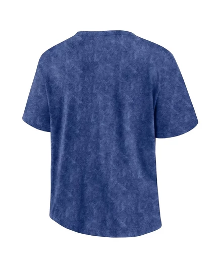 Женская синяя футболка Fanatics Tampa Bay Lightning с выцветшей стиркой blue
