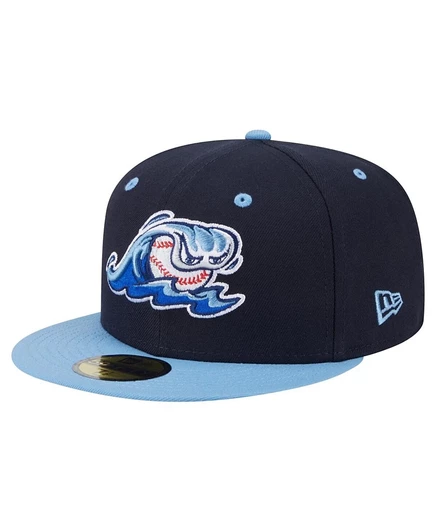 Мужская кепка New Era 59FIFTY West Michigan Whitecaps, синяя