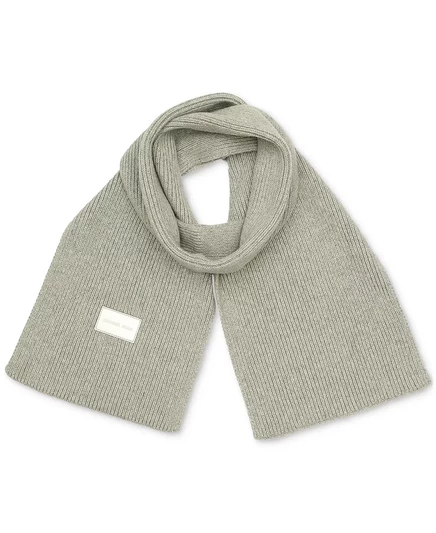 Женский тонкий шарф в рубчик MICHAEL pearl heather