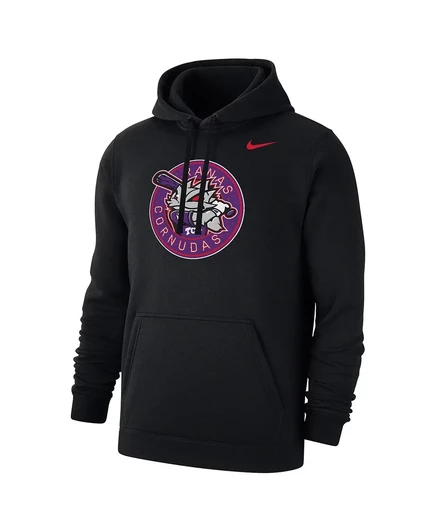 Мужской черный флисовый пуловер с капюшоном  Nike black