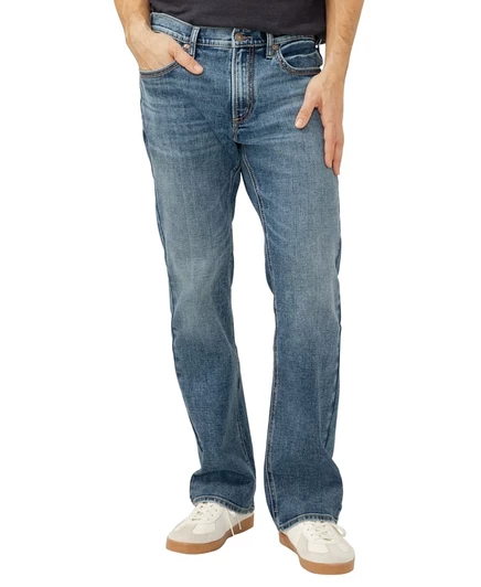 Мужские джинсы Silver Jeans Co. Jace узкие с расклешением, синие