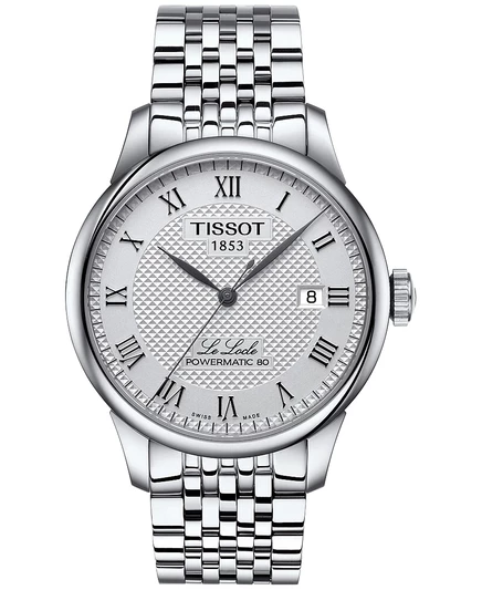 Мужские часы Tissot Le Locle 39 мм, стальной браслет, серебристые