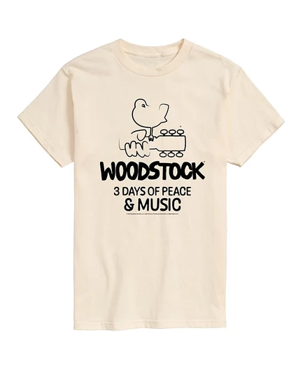 Мужская футболка Airwaves «Woodstock 3 Days», бежевая