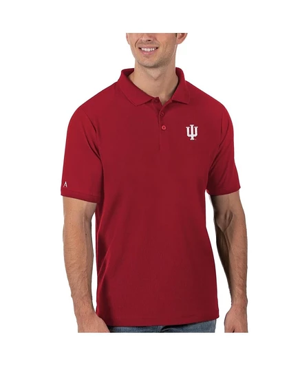 Мужское поло Antigua Indiana Hoosiers, красное