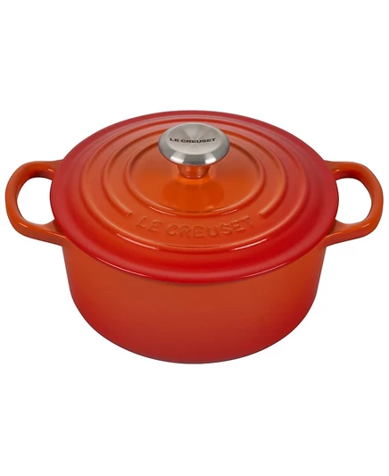 Чугунная кастрюля Le Creuset 1,9 л, оранжевая