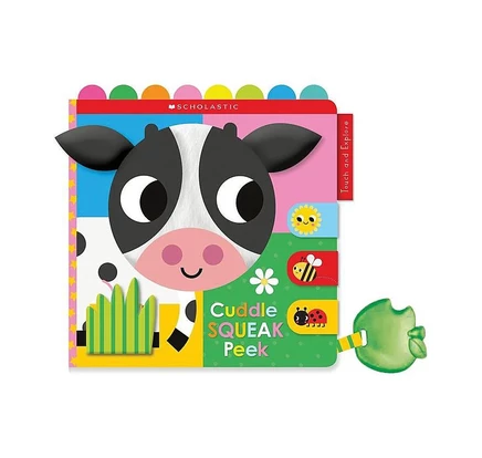 Мягкая развивающая книжка «Cuddle Squeak Peek» для малышей