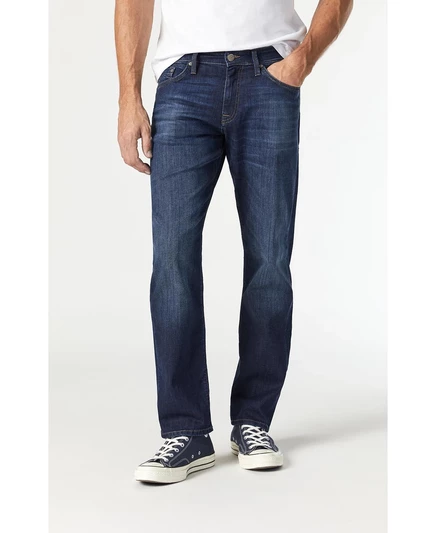 Мужские джинсы Mavi Jeans Myles прямого кроя, темно-индиго