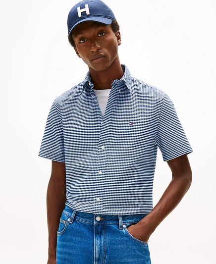 Мужская рубашка Heritage Oxford в клетку от Tommy Hilfiger