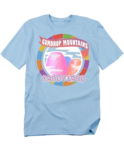 Мужская футболка Hasbro Candy Land Gumdrop Mountains, синяя