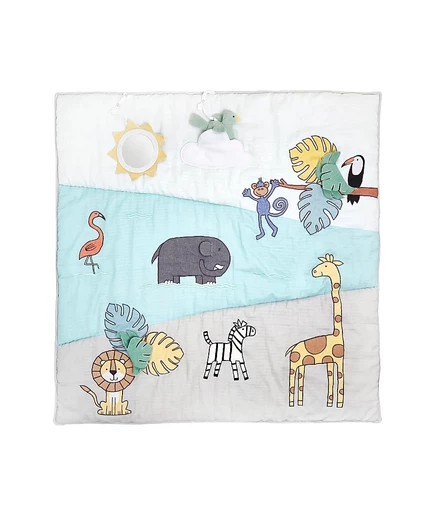 игровой коврик aden by aden + anais для маленьких мальчиков или девочек, набор из 3 предметов, мульти