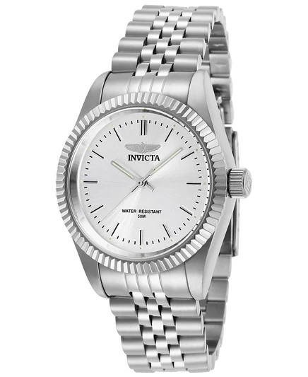 Женские кварцевые часы Invicta 29396 Specialty с серебряным циферблатом и 3 стрелками silver