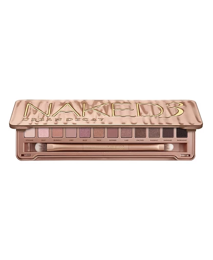 Палетка теней Urban Decay Naked3, 12 оттенков, розово-бежевые