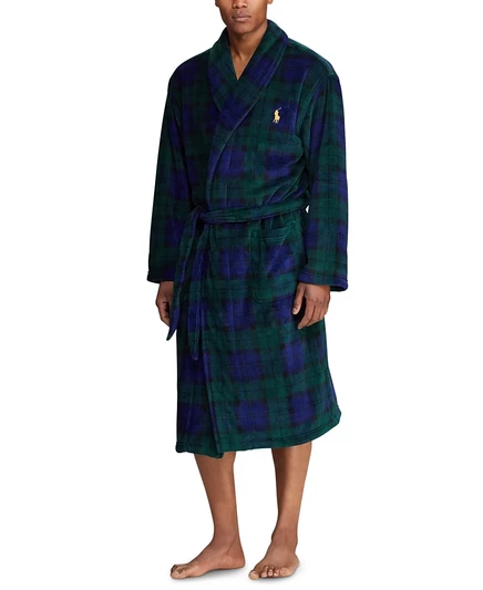 Мужской халат Polo Ralph Lauren Microfiber Plaid, мультиколор