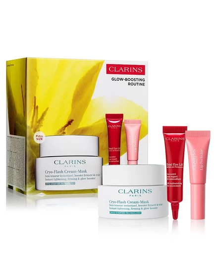 Clarins, 3 шт. Набор криогенных масок для придания свечения, без цвета