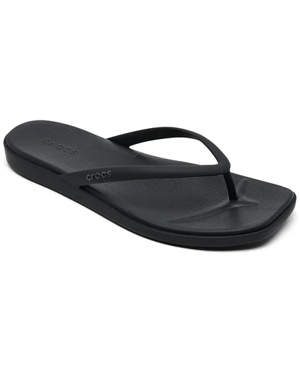 Женские сандалии-вьетнамки Crocs Miami от Finish Line черного цвета