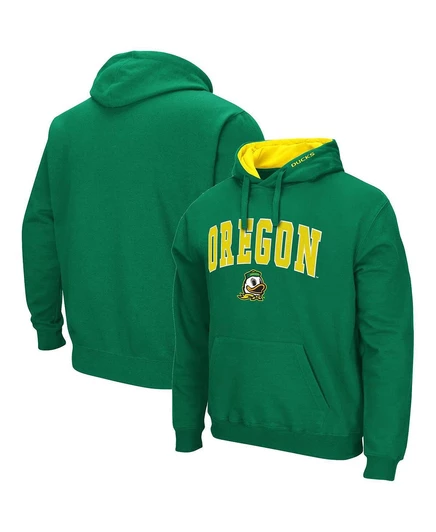 Мужская толстовка-пуловер Oregon Ducks Arch & Logo 3.0 с капюшоном green