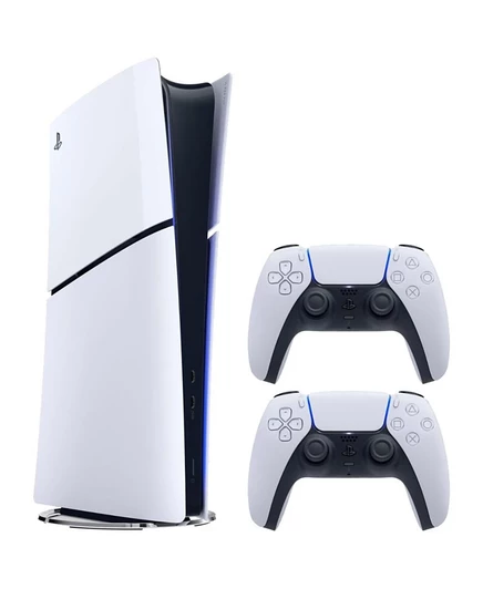 Консоль Sony PlayStation 5 Slim с 2 контроллерами, белая