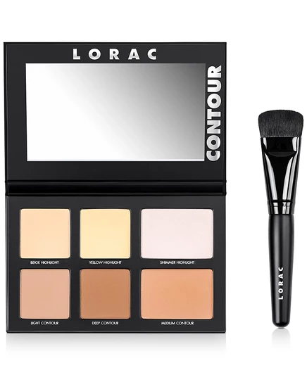 Палитра Lorac PRO Contour Palette и ПРОФЕССИОНАЛЬНАЯ контурная кисть multi