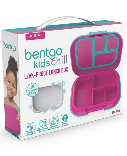 Детский ланч-бокс Bentgo Kids Chill, фуксия и бирюзовый