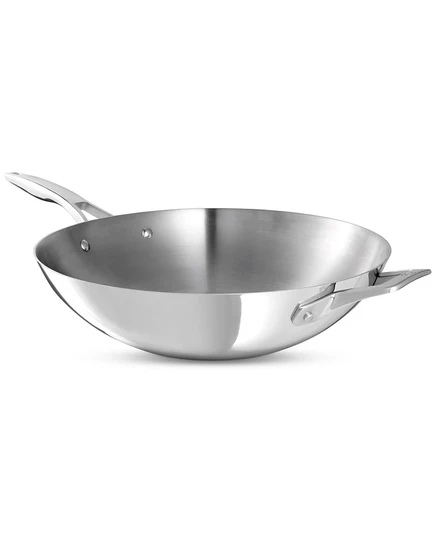Вок Calphalon Premier 33 см из нерж. стали, серебристый