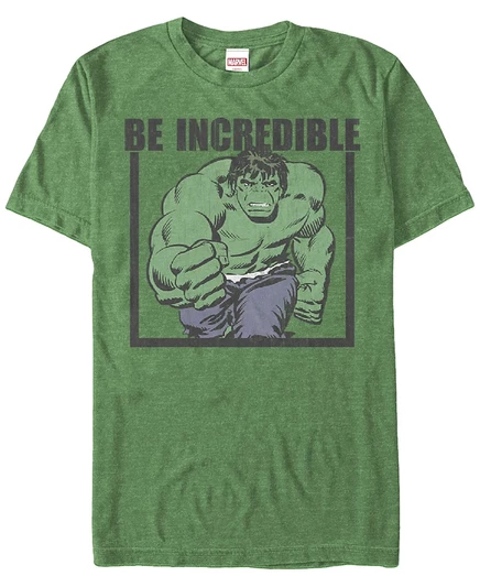 Мужская футболка Fifth Sun Marvel «The Hulk» с коротким рукавом, зеленая