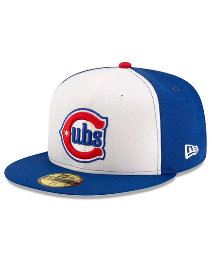 Мужская кепка New Era 59FIFTY Chicago Cubs, бело-синяя