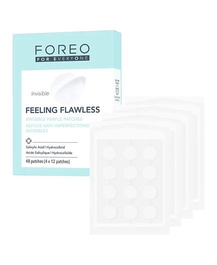 FOREO Для всех, кто чувствует себя безупречно, Невидимые пластыри от прыщей, 48 бесцветных пластырей