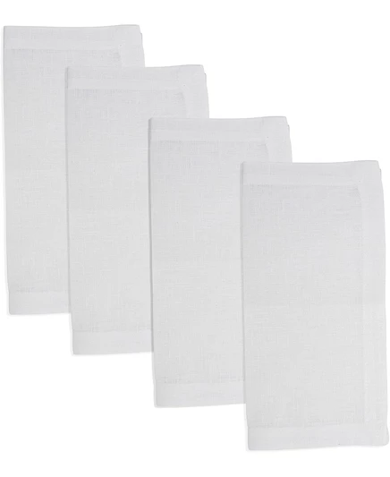 Салфетки SARO LIFESTYLE из чистого льна 51×51 см, белые