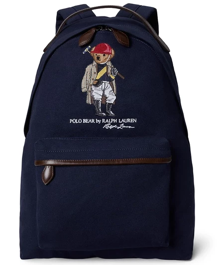 Мужской холщовый рюкзак Polo Ralph Lauren Polo Bear синий
